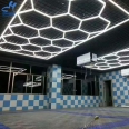 Hot Sale Car Showroom Auto Workshop Design Led Workshop Light Hexagonal Ceiling Light Detailing Light
