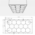New Professional Auto Car Workshop Studio Led Honeycomb Hexagonal Wall Ceiling Detailing Light