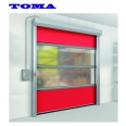 TOMA Security Industrial High Speed Roll Up PVC Door Automatic Plastic Rapid Folding Roller Shutter Fast Door