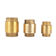 LIRLEE China Factory Price Brass Material Yellow Colors Water Foot Check Valve One Way Non Return Vertical Valve
