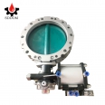 motorized fmc stainless steel butterfly wafer gate 4 inch electric sanitary pneumatic butterfly valve